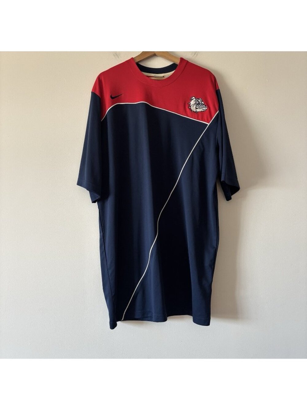 Y2K Nike Team Men's Gonzaga Bulldogs Shirt Men’s XXL +2 Red Blue Athletic Gym